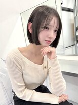 ヴィヴィー 福岡天神店(VIVIE)&nbsp;イノアカラーの透明感ベージュボブ