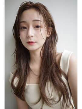 ヌヌ 渋谷 原宿 明治神宮前(nunu) レイヤーカット/トリートメント/ブリーチなしカラー/グレージュ