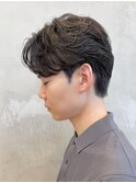 調布メンズパーマフェザーパーマシャドウパーマセンターパート