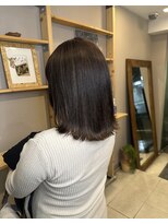 ロニカ 銀座(LOuNICA)&nbsp;シークレットハイライト×グレージュニュアンスカラー/髪質改善