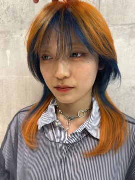ワンズオゼ 渋谷(ONE's oze) ハイトーン/ダブルカラー/大人ガーリー/ダークアッシュ/似合わせ