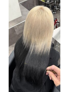 スノットバイガルテ(SNOT by GARTE) ホワイトベージュ/エンドカラー/デザインカラー