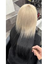 スノットバイガルテ(SNOT by GARTE) ホワイトベージュ/エンドカラー/デザインカラー