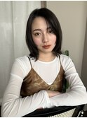 大人可愛いボブ/ハイトーン/ピンクベージュ