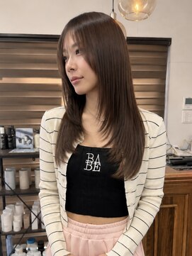 ダーツ(darts) "マツダレン"京都髪質改善縮毛矯正×韓国風レイヤーロング