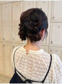 【miki】ツインアレンジヘアセットブラウンカラー20代