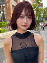 サロウィン 新潟万代店(SALOWIN) タンバルモリ×ブリーチなしボルドーカラー