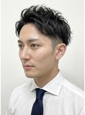 フェザーパーマ×清潔感ビジネスショート/似合わせカット