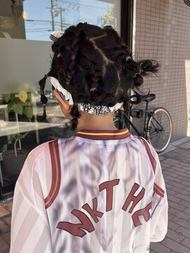 コス(KoS) キッズダンス発表会ヘアアレンジ