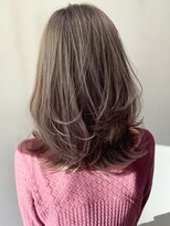 アルバム 銀座(ALBUM GINZA)&nbsp;レイヤーカット_カーキグレージュマッシュショート_ba314932