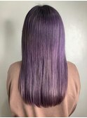 #パープルカラー#ケアブリーチ#京橋