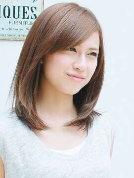 オレロ 国立(olelo) 大人ガーリー/似合わせカット/リバースセンターパート/国立