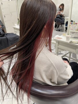 ヘアメイクガーデン(HairMake GARDEN) インナーカラー×ピンク