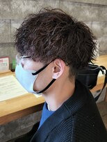 ニアウ 伊勢崎連取店(Niau)&nbsp;ツイストスパイラルパーママッシュメンズパーマ波巻きパーマ