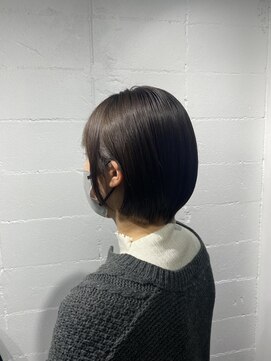 シェル 吉祥寺(shell) グレージュカラー/ボブウルフ/黒髪/ココアベージュ