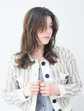 ルクスドレ 新宿(Luxe doree') チェリーブラウン/ルーズヘア/フリンジバング/前髪カット/新宿駅