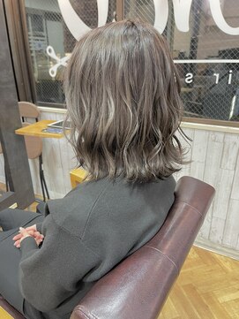 ビー オン ディー ヘア 池袋(BonD hair) ＃グレージュのハイライト【池袋/髪質改善/ハイライト】