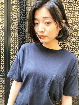 エムスラッシュ たまプラーザ(M.SLASH) ■オリーブアッシュ耳かけ小顔ワンレンボブM.SLASHたまプラ5-9★