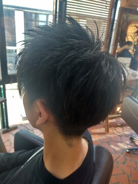 ロッソバイアルター 鎌取(ROSSO by aL-ter) ハイライト/マッシュパーマ/ウルフ/アッシュブラック石橋奈津子