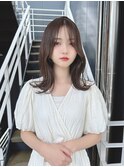 #西新#韓国ヘア#ミディアムスタイル