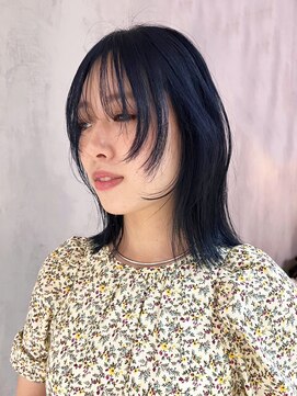 アイティーバイアルバム 北千住店(IT by ALBUM) アッシュブラックくびレイヤーレイヤーロング美髪_ba492371