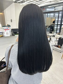 ビューナゴヤ 名駅(VIEW NAGOYA) 前髪/イメチェン/こなれミディ/ブルーブラック/レイヤーカット