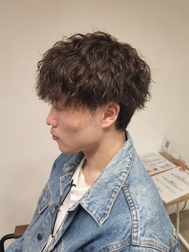 ニアウ 高崎店(Niau) メンズマッシュツイストスパイラルパーマ群馬高崎眉毛韓国