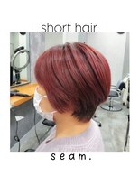 シーム(seam.)&nbsp;ピンクのショートボブ