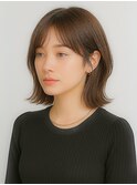 社会人オフィス上品ショートボブ女子力透けカラー清潔感