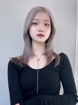 アルバム 新宿(ALBUM SHINJUKU)&nbsp;ロング顔周りレイヤー韓国ヘア美髪_F0449