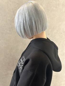 コト 福井大和田店(coto) 福井　大和田　ハイトーンボブ　ペールブルー　水色カラー