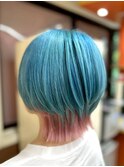 【ペールピンク×ペールブルー】池袋美容室