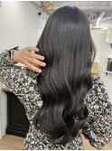 ダークグレージュ髪質改善レイヤーカット綺麗目透明感カラー