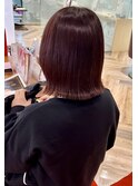 外ハネボブ × 暖色ツヤツヤ髪