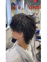 オーシャントーキョー 仙台(OCEAN TOKYO)&nbsp;波巻きツイストスパイラルマッシュウルフメンズパーマ