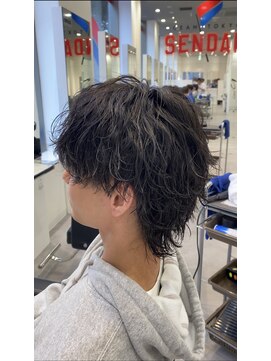オーシャントーキョー 仙台(OCEAN TOKYO) 波巻きツイストスパイラルマッシュウルフメンズパーマ