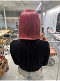 【Lomalia渋谷】美髪イメチェンケアブリーチ外ハネボブピンク