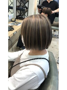 キャパ(CAPA) デザインカラーフェイスフレーミング暗めカラーグランマッシュ7