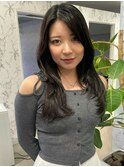 韓国風ヘア 髪質改善 艶髪　顔周りレイヤー 韓国風レイヤー 20代