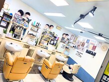 アイリュウヘアー 高崎井野(airyu hair)の雰囲気（お店の施術スペース。シャンプーは基本的に前向きになります。）