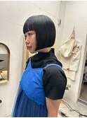 ぱつっとボブ