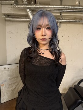 ノラ シブヤ(NORA) ルーツカラー デザインカラー グラデーション ハッシュカット