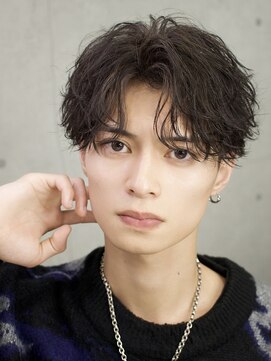 エデアンホンテン メンズサロン(EDEAN 本店 (旧:EDEAN 上通)) 熊本フェザーショート波巻きシャドウスパイラルメンズパーマ