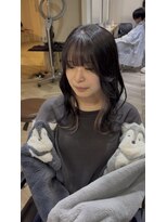 エル(EL by green)&nbsp;セミロング顔まわりレイヤー×インナーホワイトベージュ