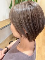 クラップス 横須賀中央店(CLAPS)&nbsp;横須賀中央大人ショートボブイルミナカラー髪質改善オージュア