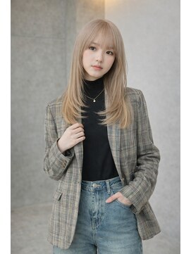 アグ ヘアー ロジェット 松本桐店(Agu hair rojet) ホワイトベージュ×動きの出るレイヤースタイル