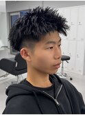 スパイキーショート/アップバング/フェード/mem's/眉毛