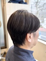 シュヴー 築地(CHEVEUX) 好印象!ツーブロックナチュラルセンターパート