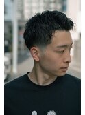 ショートラルフパーマフェザーショートテーパーフェード