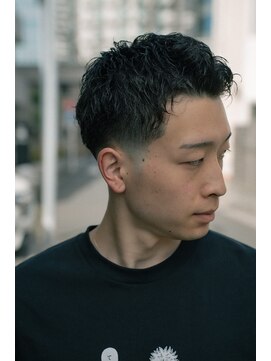 ペルズヘア(PELLS HAIR) ショートラルフパーマフェザーショートテーパーフェード
